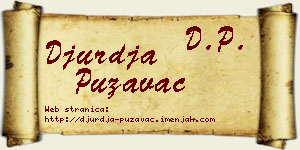 Đurđa Puzavac vizit kartica